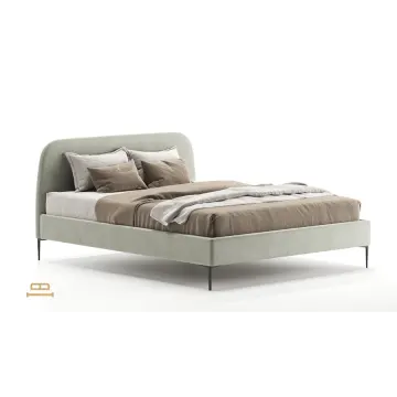 Кровать двуспальная с мягким изголовьем Камилла
