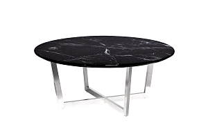 33FS-CT2029-BS Стол журнальный Черный (Nero) d100х40,6 см купить по цене 29&nbsp;680  руб.