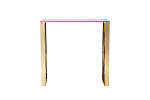 47ED-CST008/80GOLD Консоль прозр.стекло/золото 80*30*78см купить по цене 22&nbsp;400  руб.
